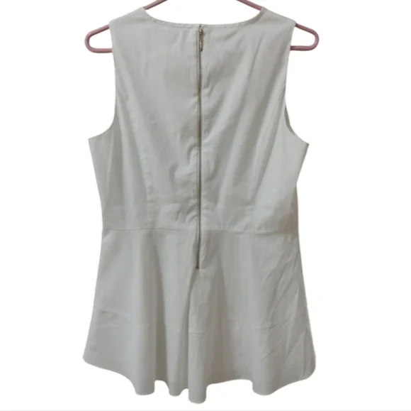 White House Black Market Size 10 Asymmetrical Peplum Blouse - Picture 3 of 4